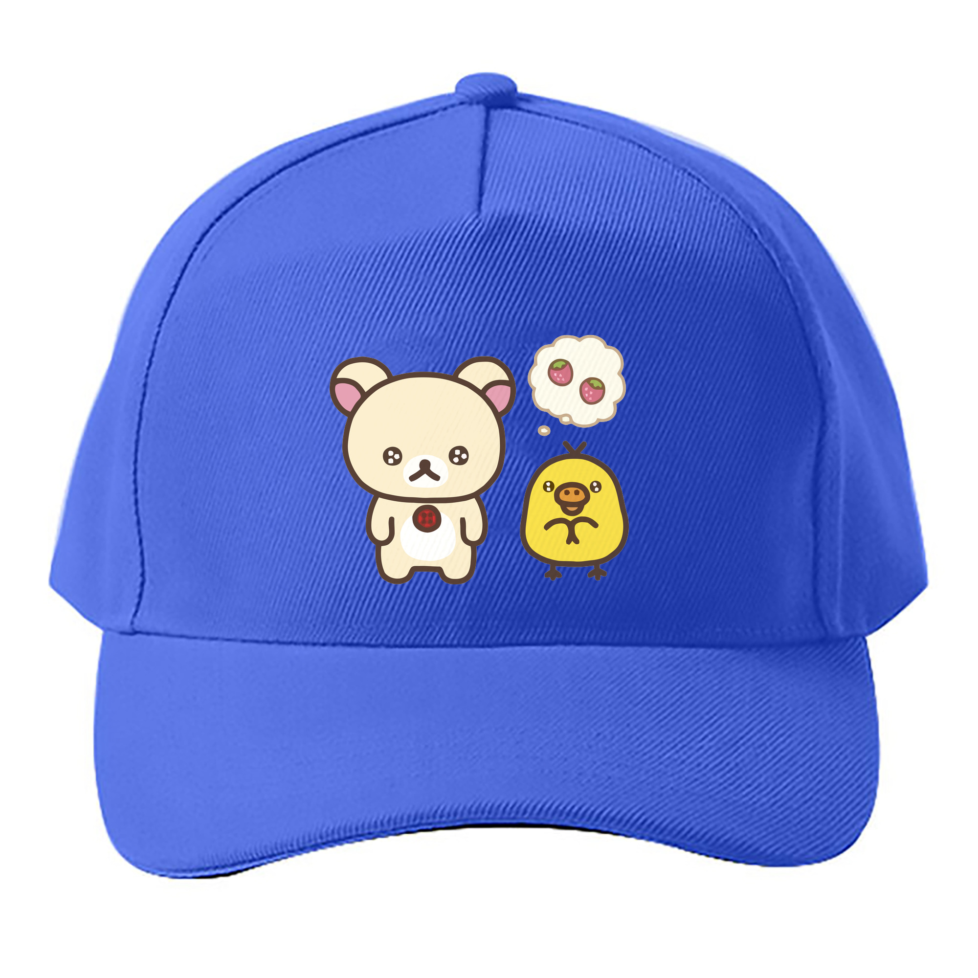 （画像用） リラックマ リラックマ キイロイトリ Rilakkuma Korilakkuma Kiiroitori ベースボールキャップ 綿100％ 男女兼用 帽子 スポーツ